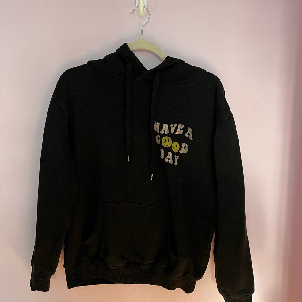 T.J.Maxx Black 'Have a Good Day' Sweater